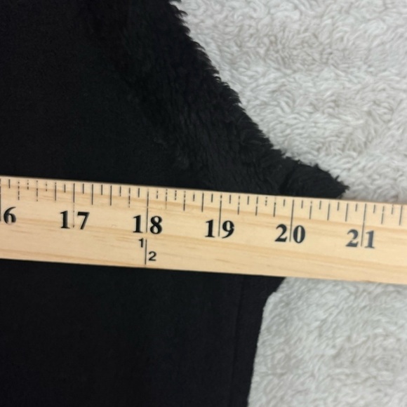 MYTHOLOGY Hippie 100% Wool Faux Fur Trim Vest Boho Hippie Large Scandinavia Knit - Picture 14 of 14